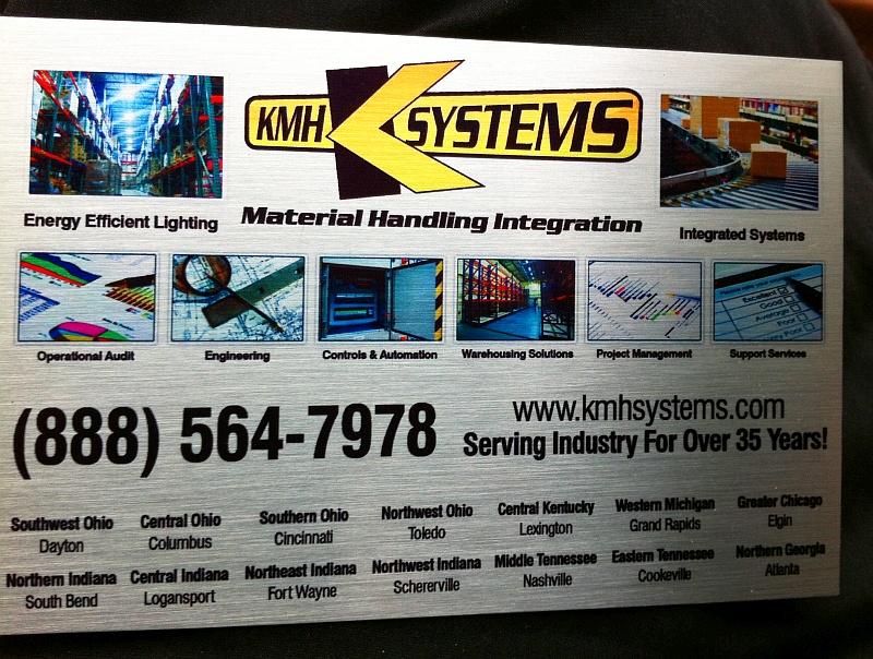 KMH full color print Aluminum nameplate tag brassname