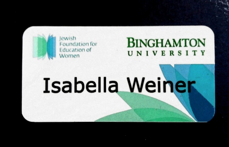 Plastic name badges printed color with magnet