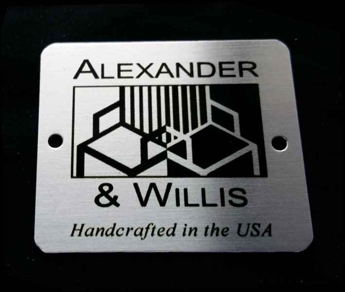 aw custom printed metal nameplates