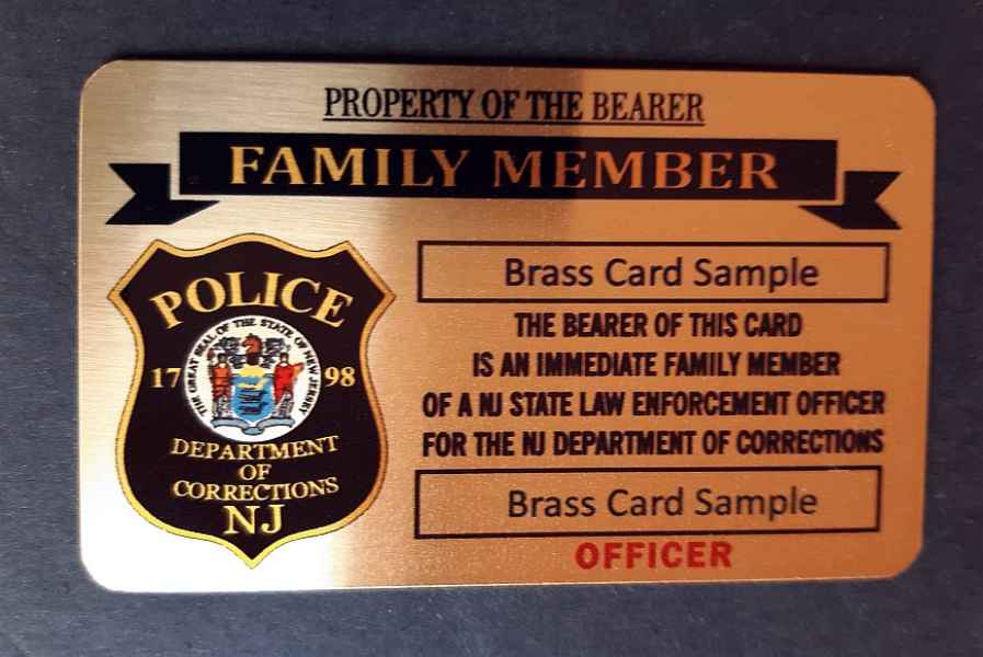brass full color print membership metal card