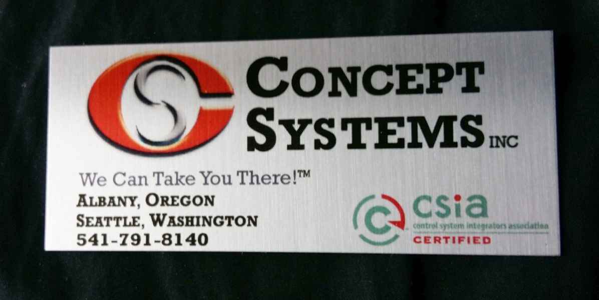 concept full colorprint on aluminum metal plaques