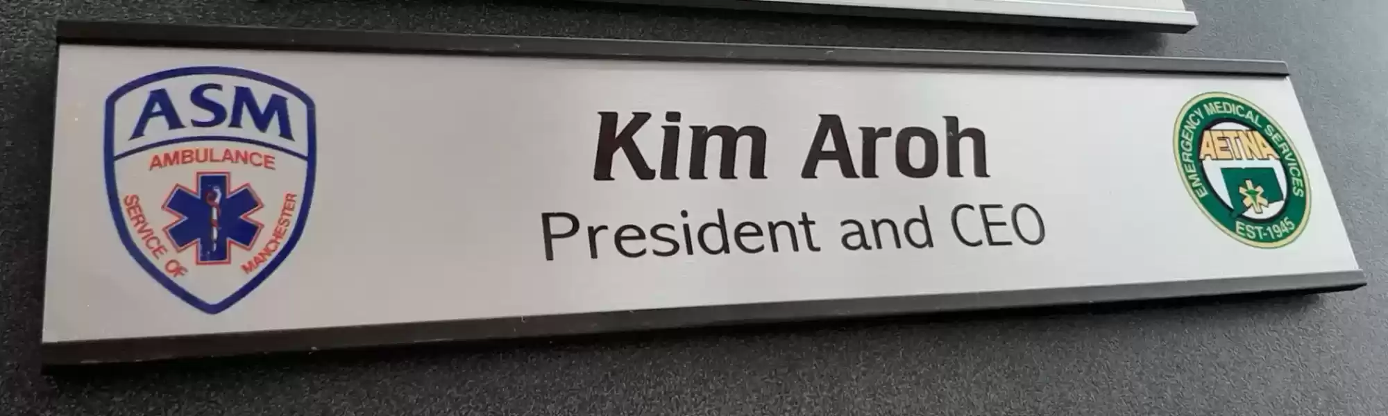 door plate metal 2 logos