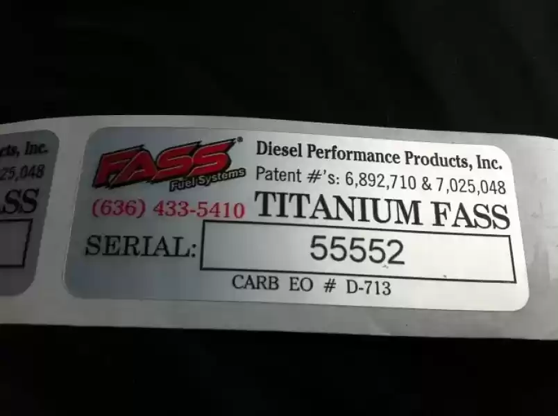 flexy foil serial number labels on roll fass
