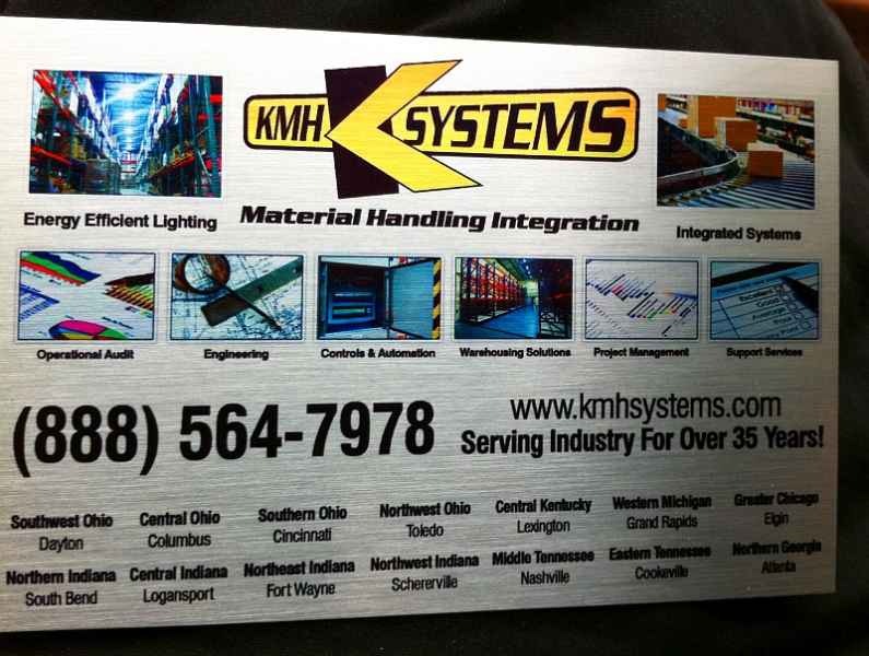 kmh full color print aluminum nameplate tag