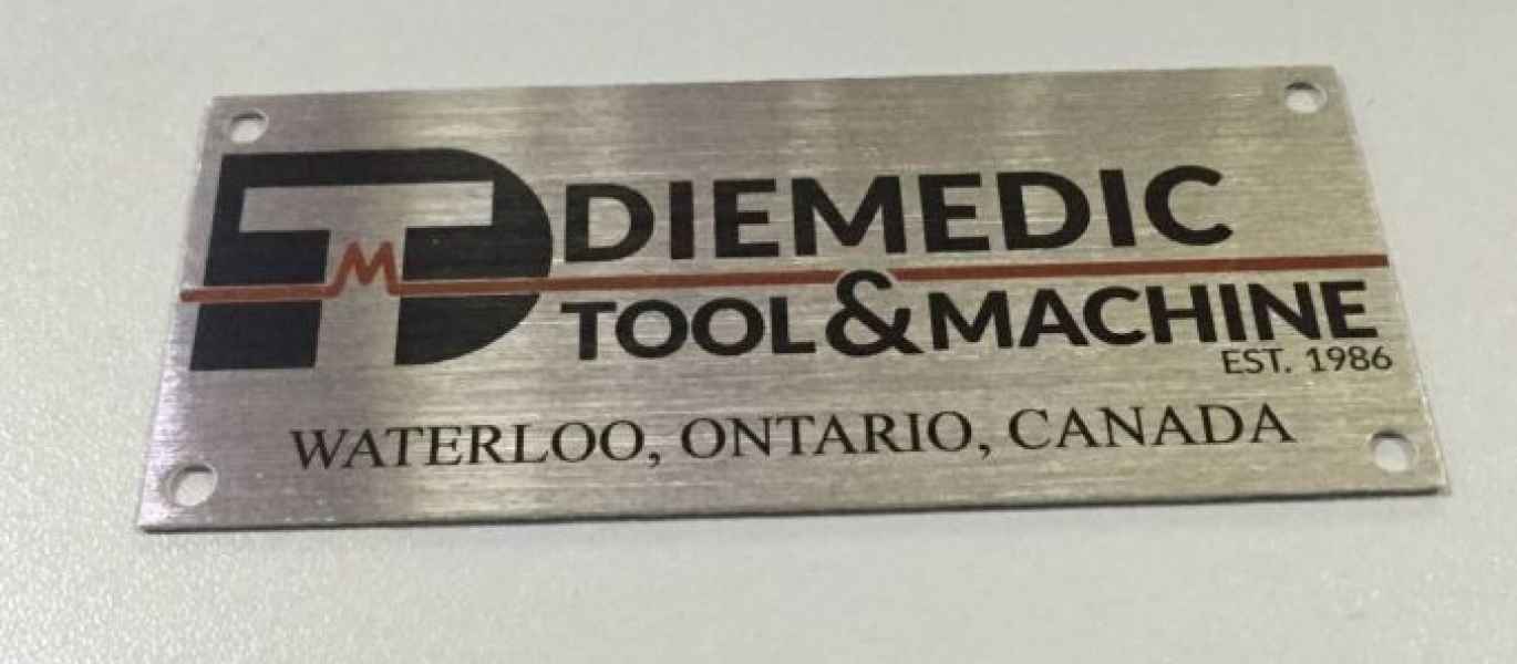 screen print on brushed aluminum