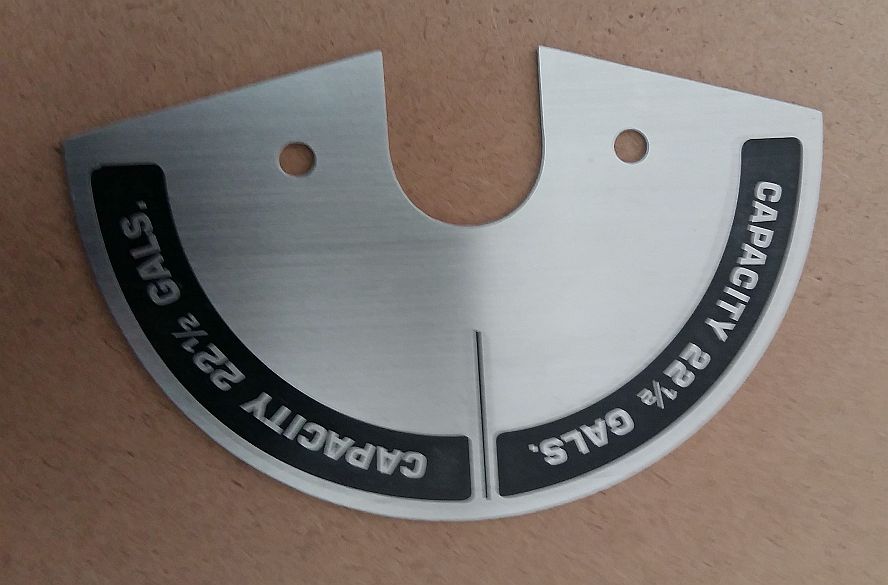 shaped etched aluminum brassname