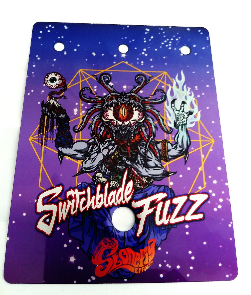 Silver Aluminum full color plaques fuzz brassname