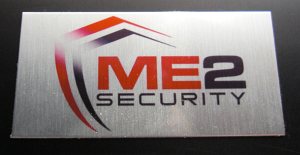 silver aluminum full color imprint ME2 brassname