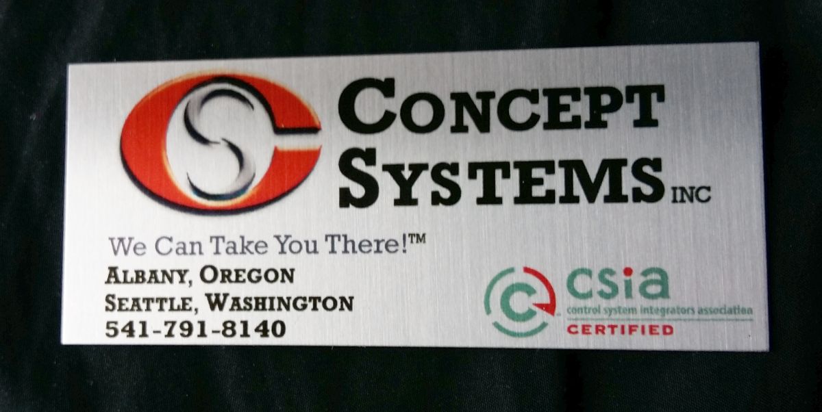 Concept full colorprint on aluminum metal plaques brassname