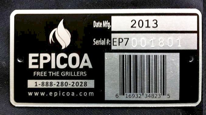 Anodized Aluminum Barcode Serial tag Epicoa brassname (1)