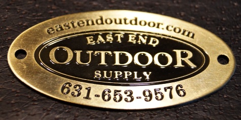 east end outdoor brass etched oval embossed logo 2 brassname