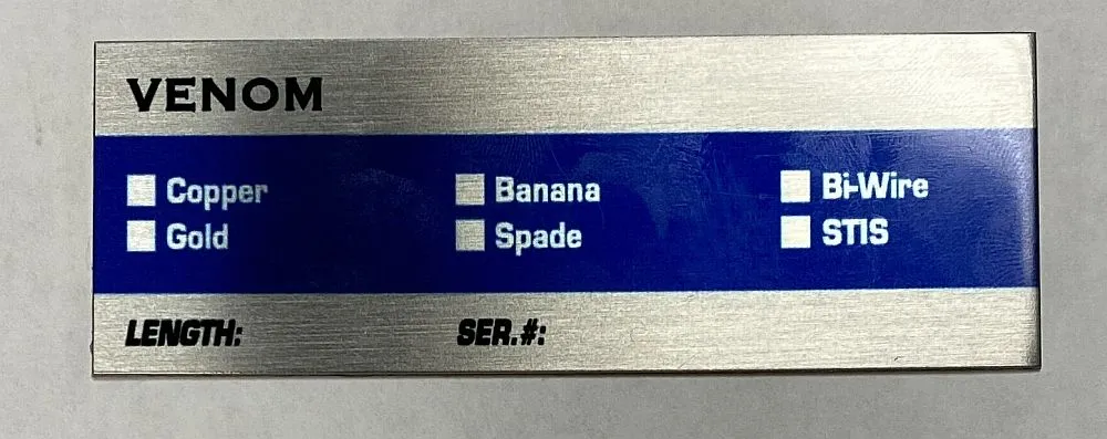 I Mark plate blue