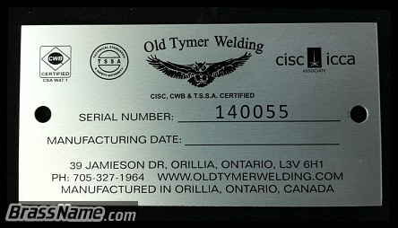 Anodized Old Tymer Logo serial nameplate m.webp