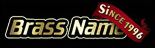 brass name logo x75