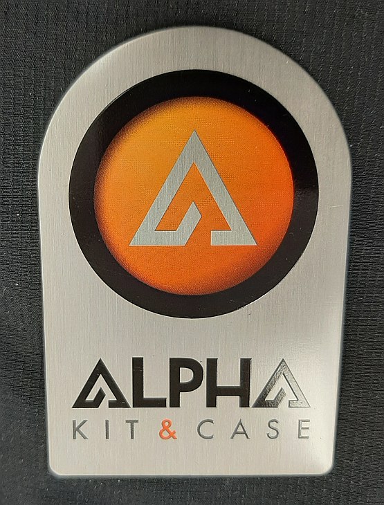 Alpha full color offset print custom shaped aluminum tag brassname